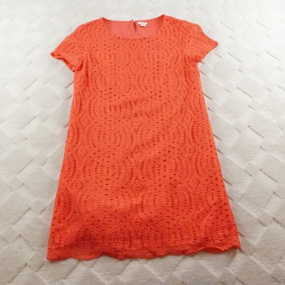 J.Crew Lace dress with scalloped hem Womens 8 - Picture 1 of 12